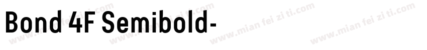 Bond 4F Semibold字体转换